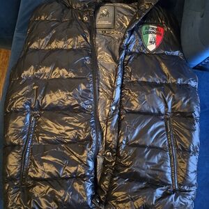 Lamborghini Black Puffer Vest